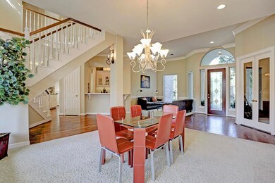 The Interior of home has been recently painted. French doors lead to study.