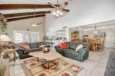 Huge Family Rm is open to Kitchen