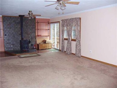 Living Room. Spacious living room opens to elevate