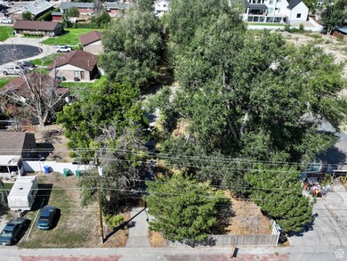 Aerial view of residential area