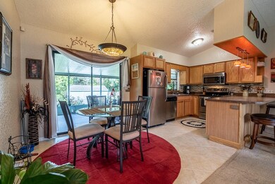 Dining room with entrance to the 28 X 12 screened 
