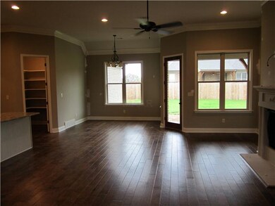 Breakfast area leading to back covered porch