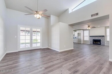 Double Door Fire Place