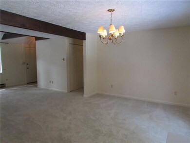 View from kitchen into the open...