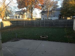 Fenced in Backyard