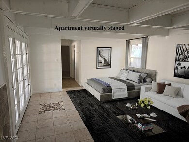 Apartment area, virtually staged
