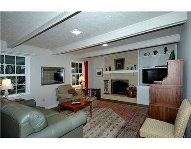 Family Room. Cozy family room, builtin-s, hardwood