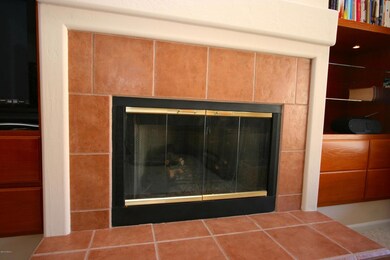 fireplace in family room