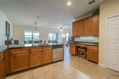 Tons of cabinets and work space areas