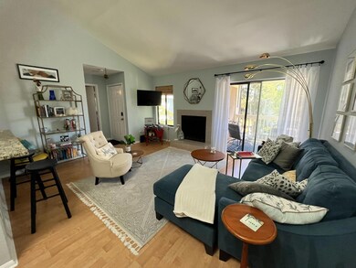 View of livingroom with vaulted ceilings
