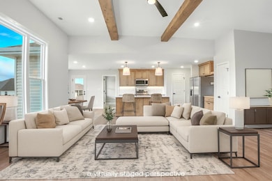 Living/kitchen-Virtually Staged