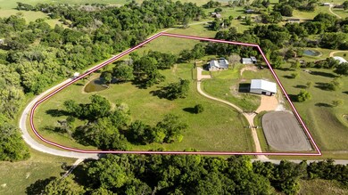 Aerial with plot outline