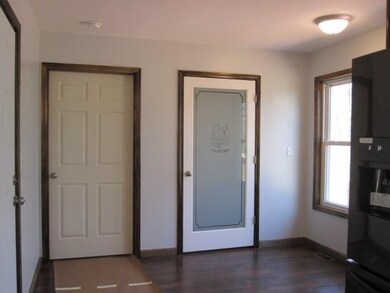 Spacious laundry room on the left and pantry on th