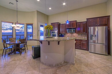 Kitchen with new refrigerator