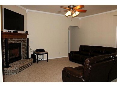 Living Room. Living room also boasts corner firepl