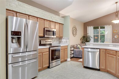 The foyer directs you on to the spacious kitchen w