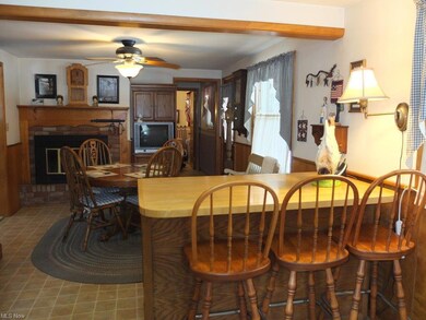 Kitchen is open to the dining room.
