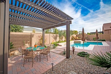 Paver patio, pergola and pool