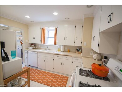 Plenty of space and storage in the well-lit kitchen.
