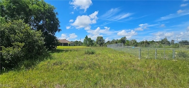 Center-front view of property.  Chainlink fencing at right surrounds adjacent property.