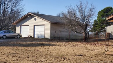 Two car detached garage.