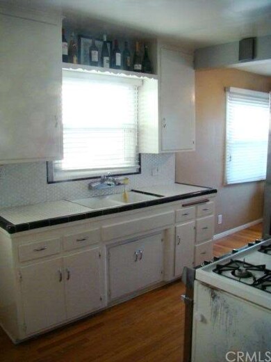 Kitchen with wood floors
