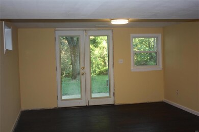 Basement door.