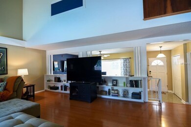 Vaulted ceilings very spacious living room!