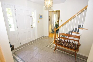 Ceramic tiled foyer