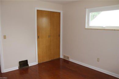 First floor master has a double closet