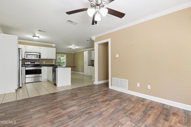 living looking into kitchen
