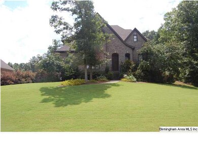 home sits on beautiful large lot