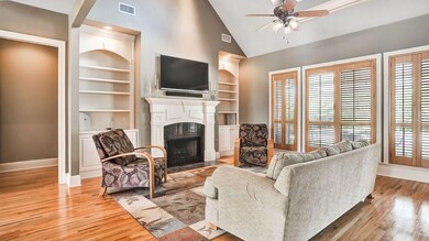 Living Area with Fireplace and Built-ins
