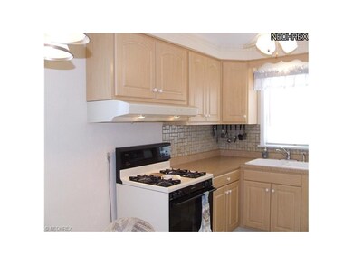 Newer cabinets and countertop.  Appliances include