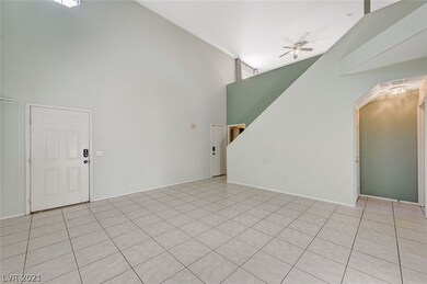 Living room view toward front door (Left) Garage/1