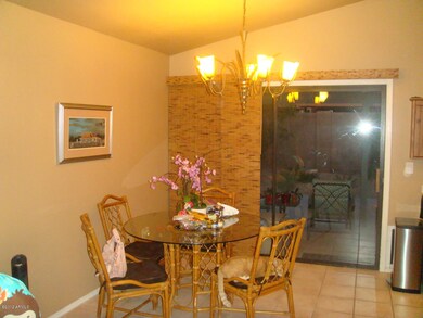 Eat in kitchen area overlooking patio