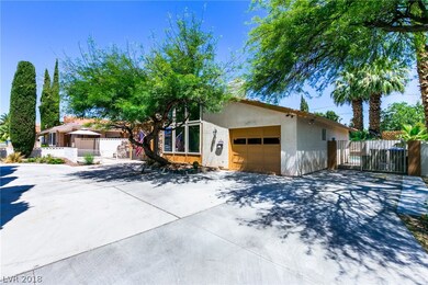 circular driveway and RV parking