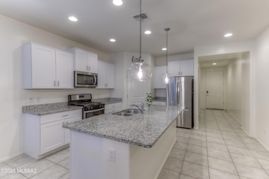 Gas Range, Granite Countertops