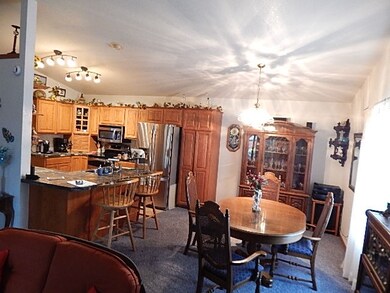 View of the dining room looking toward the kitchen
