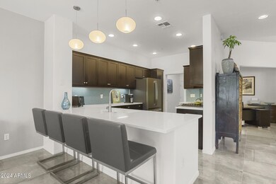 Kitchen and hall