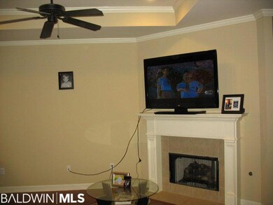Gas Log Fireplace in Living Area