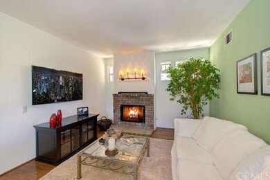 Romantic fireplace adds to the ambiance of this la