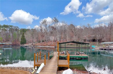Covered Slip Dock with Boat Lift