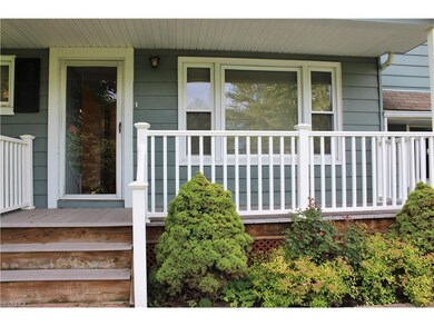 Front Porch with vinyl railing for easy maintenanc