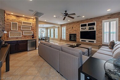 Family Room with Built-in Bar & Entertainment Cent