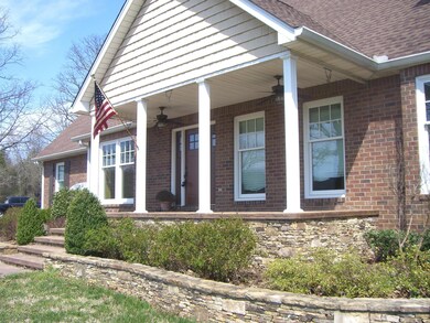 Front porch is huge....great for a rocking chair or two