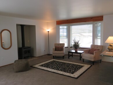 Gas fireplace sets off the living room!