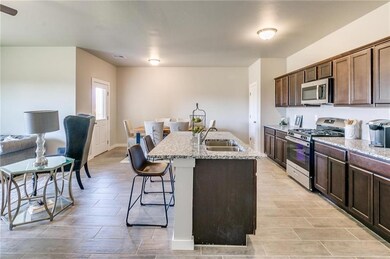Kitchen - The kitchen overlooks the living area an