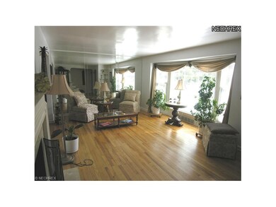 Living Room with big Bay window.