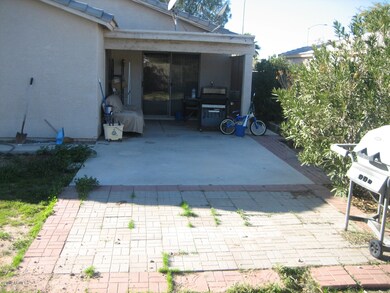 EXTENDED PATIO WITH SHADE TREE'S
